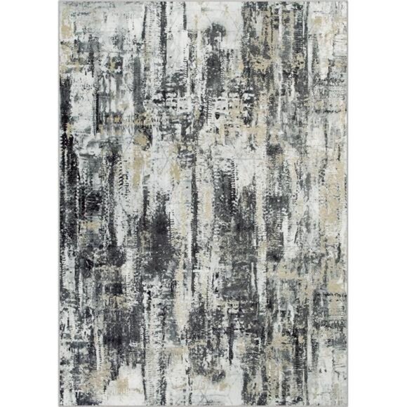 5x7 Area Rugs Washable Rug: Modern Abstract Living Room Rug Soft Anti-Skid Thin - Picture 2 of 7